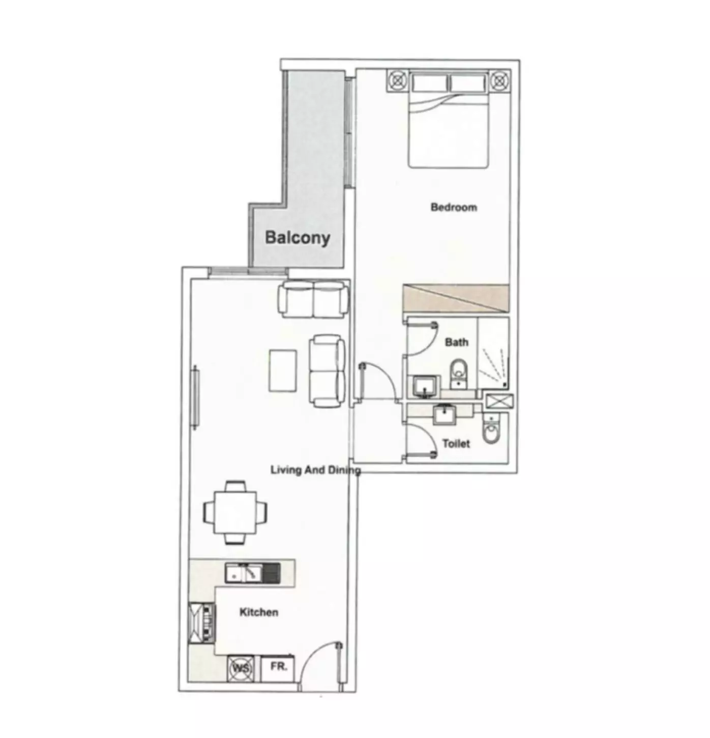 Pantheon Elysee Phase 3 Type B, 1 bed
