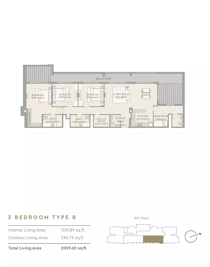 The Haven Type B, 3 beds
