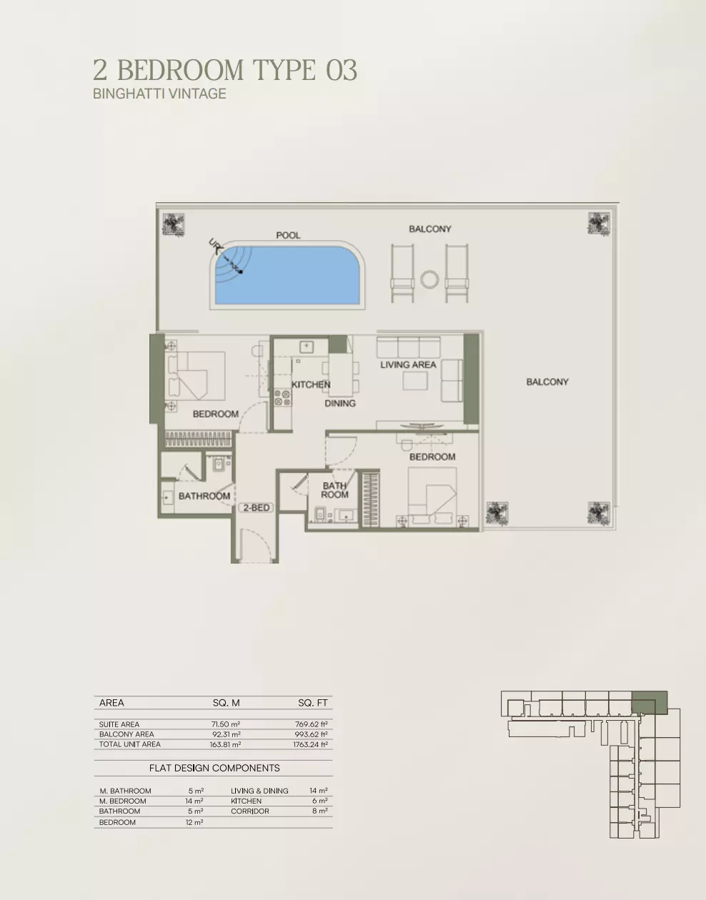 Binghatti Vintage Type 03, 2 beds
