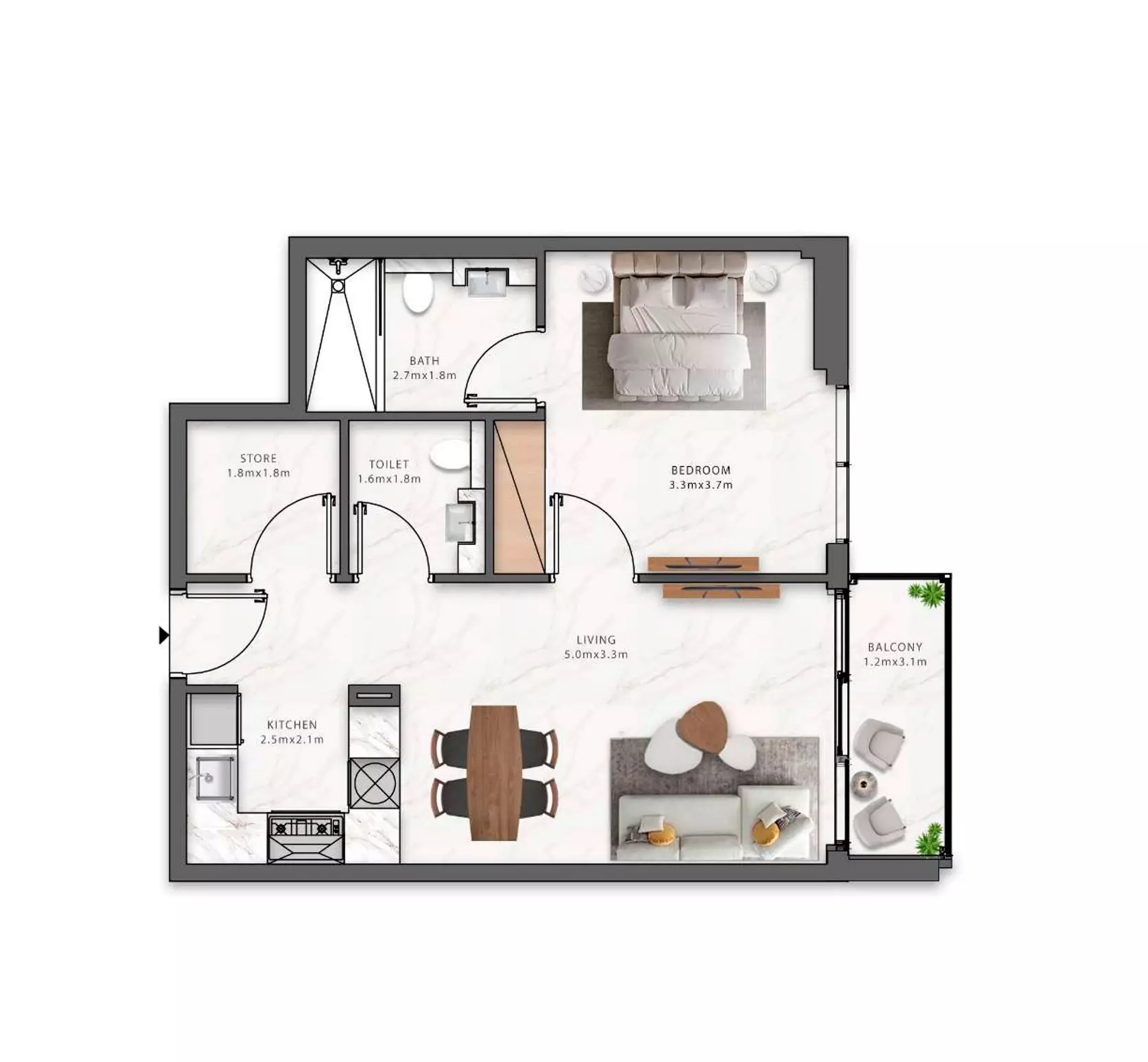 Maison Elysee Phase 3 By Pantheon Type 4, 1 bed