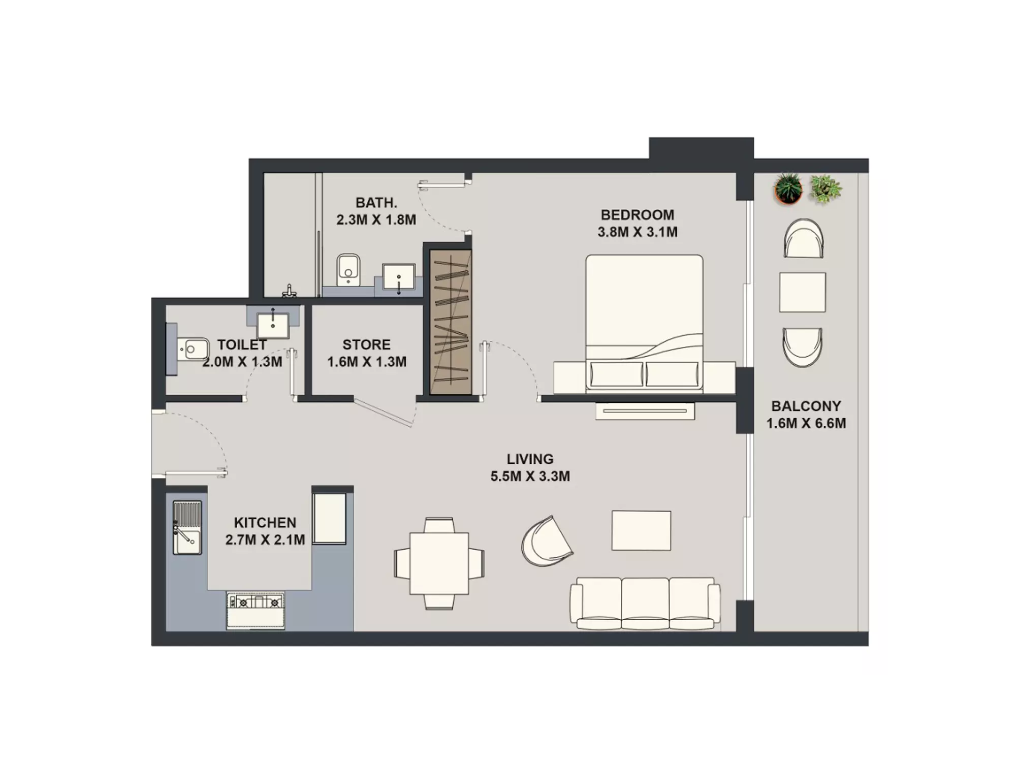 Maison Elysee By Pantheon Development Type C, 1 bed