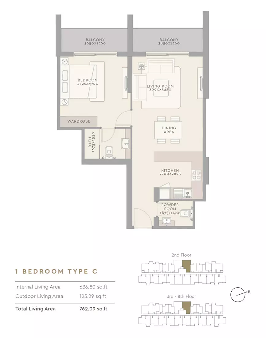 The Haven Type C, 1 bed