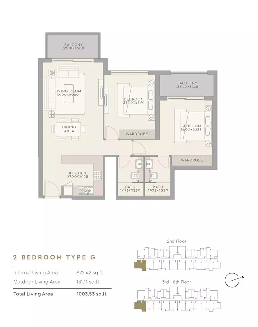 The Haven Type G, 2 beds