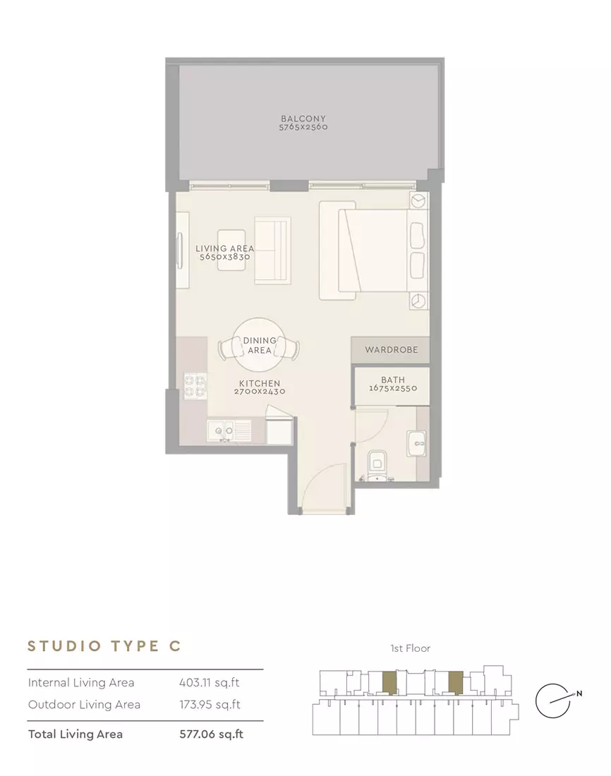 The Haven Type C, studio