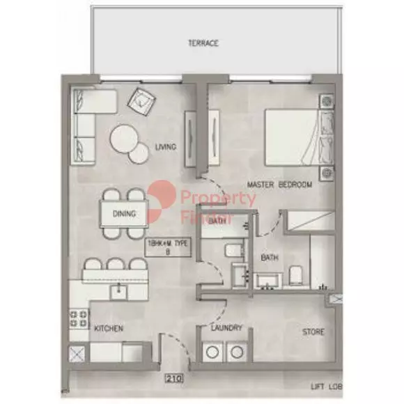 Oxford Terraces By Iman Developers Type B1, 1 bed