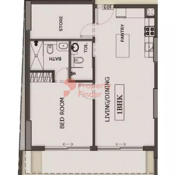 Oxford Terraces Phase 2 By Iman Type A, 1 bed