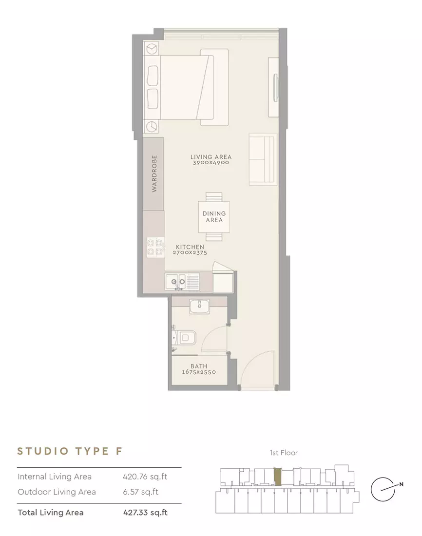 The Haven Type F, studio