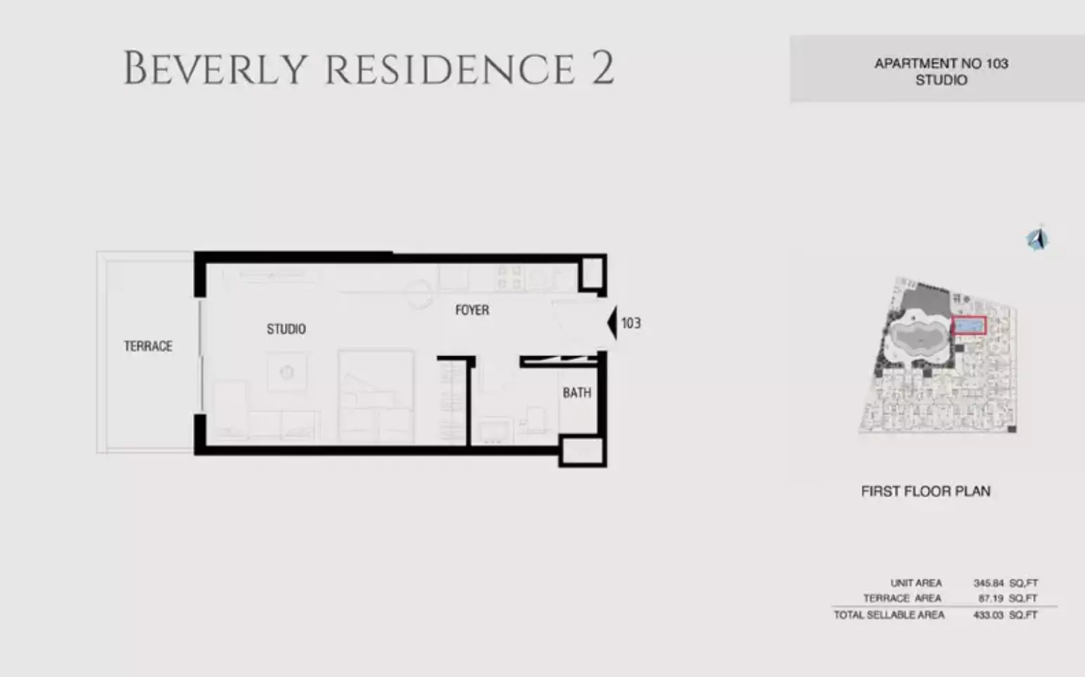 Beverly Residence Phase 2 By HMB Type 2, studio