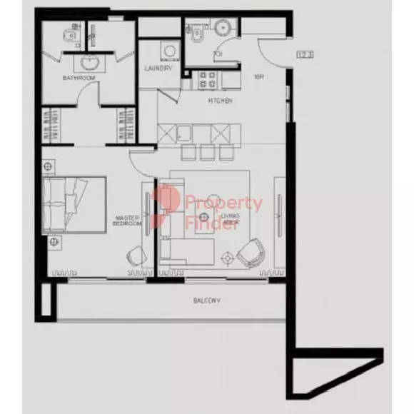 Beverly Boulevard Type A, 1 bed