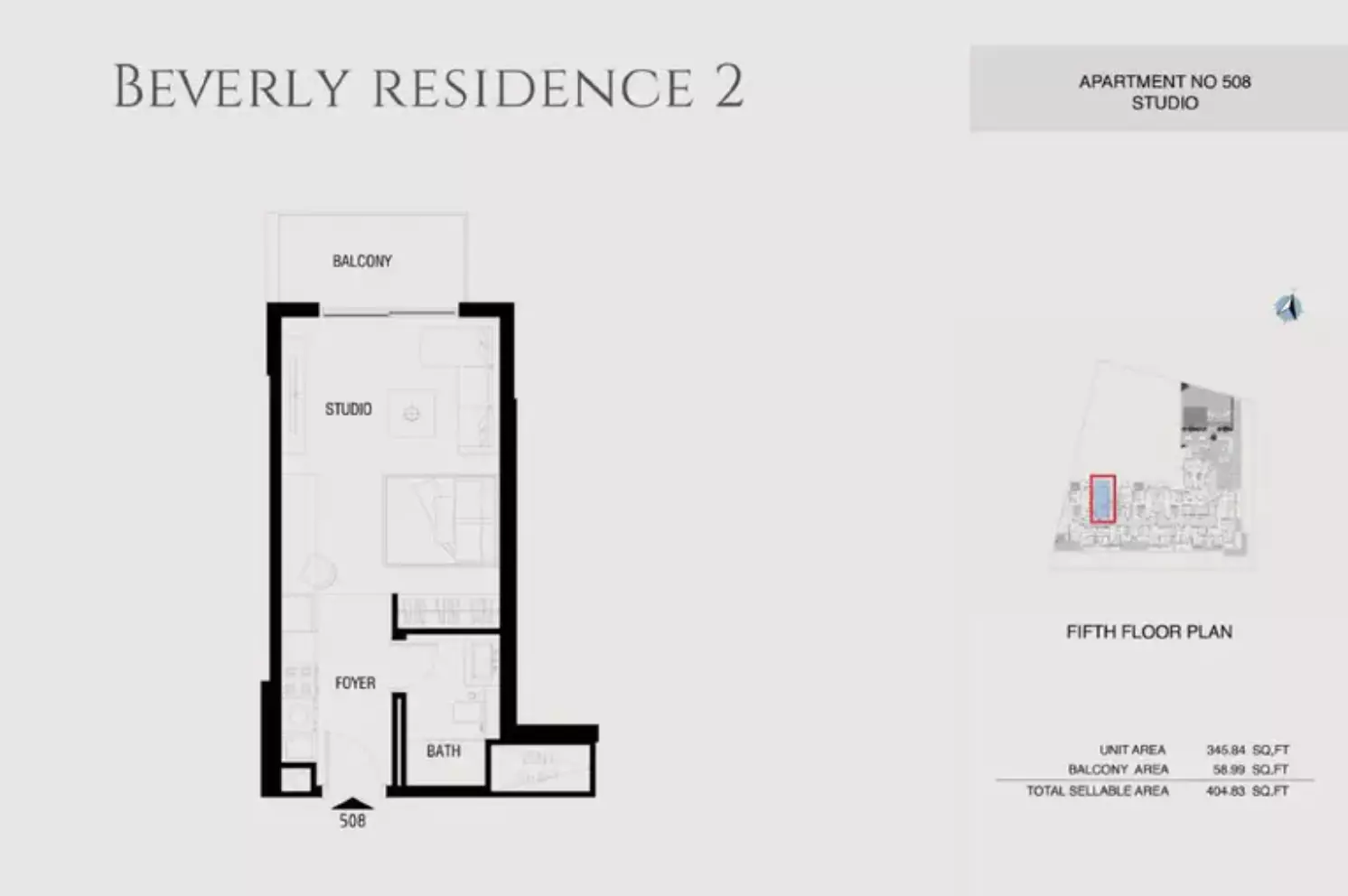 Beverly Residence Phase 2 By HMB Type 13, studio