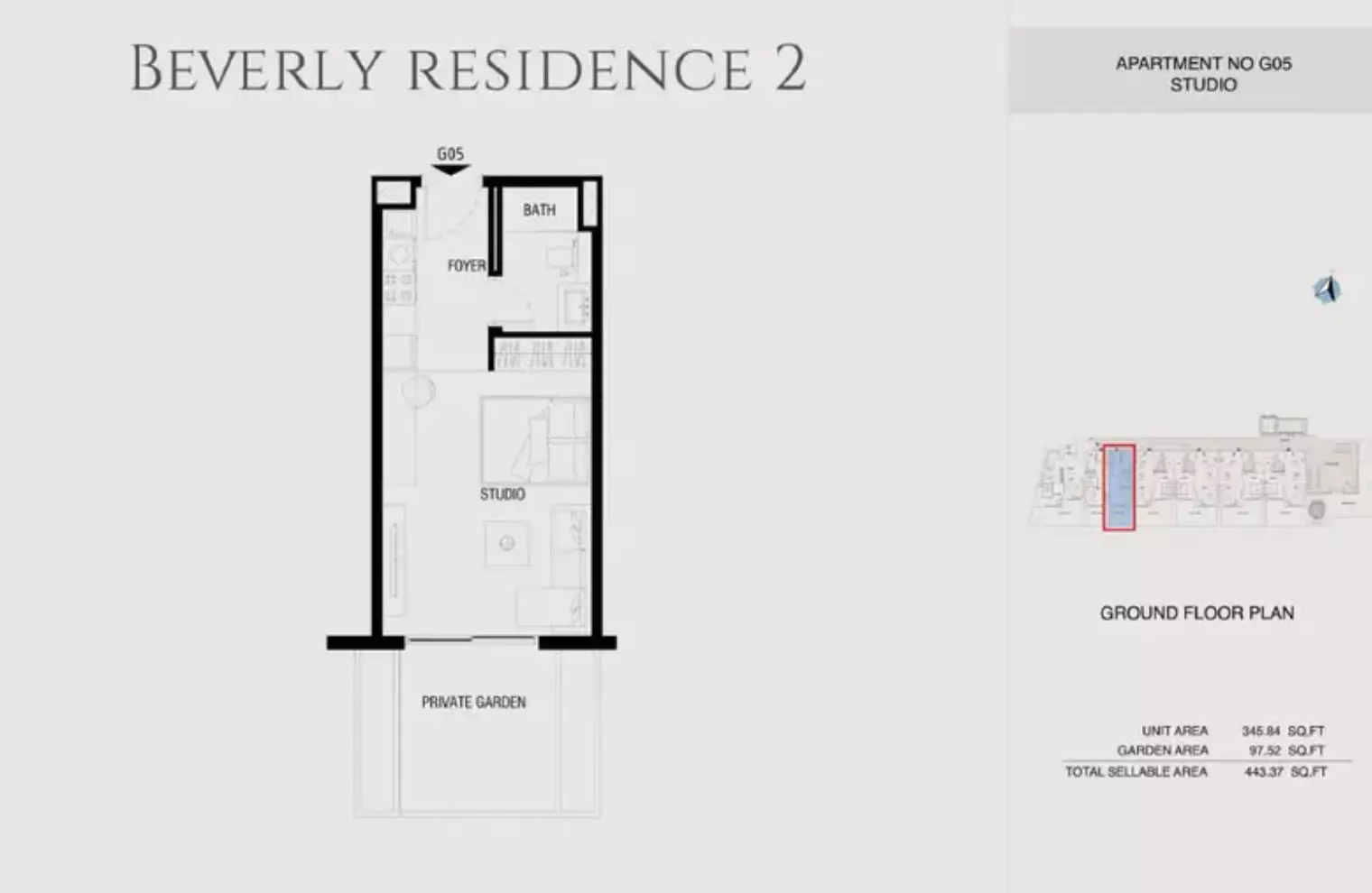 Beverly Residence Phase 2 By HMB Type 15, studio