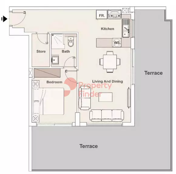 Elysee Heights Type A, 1 bed