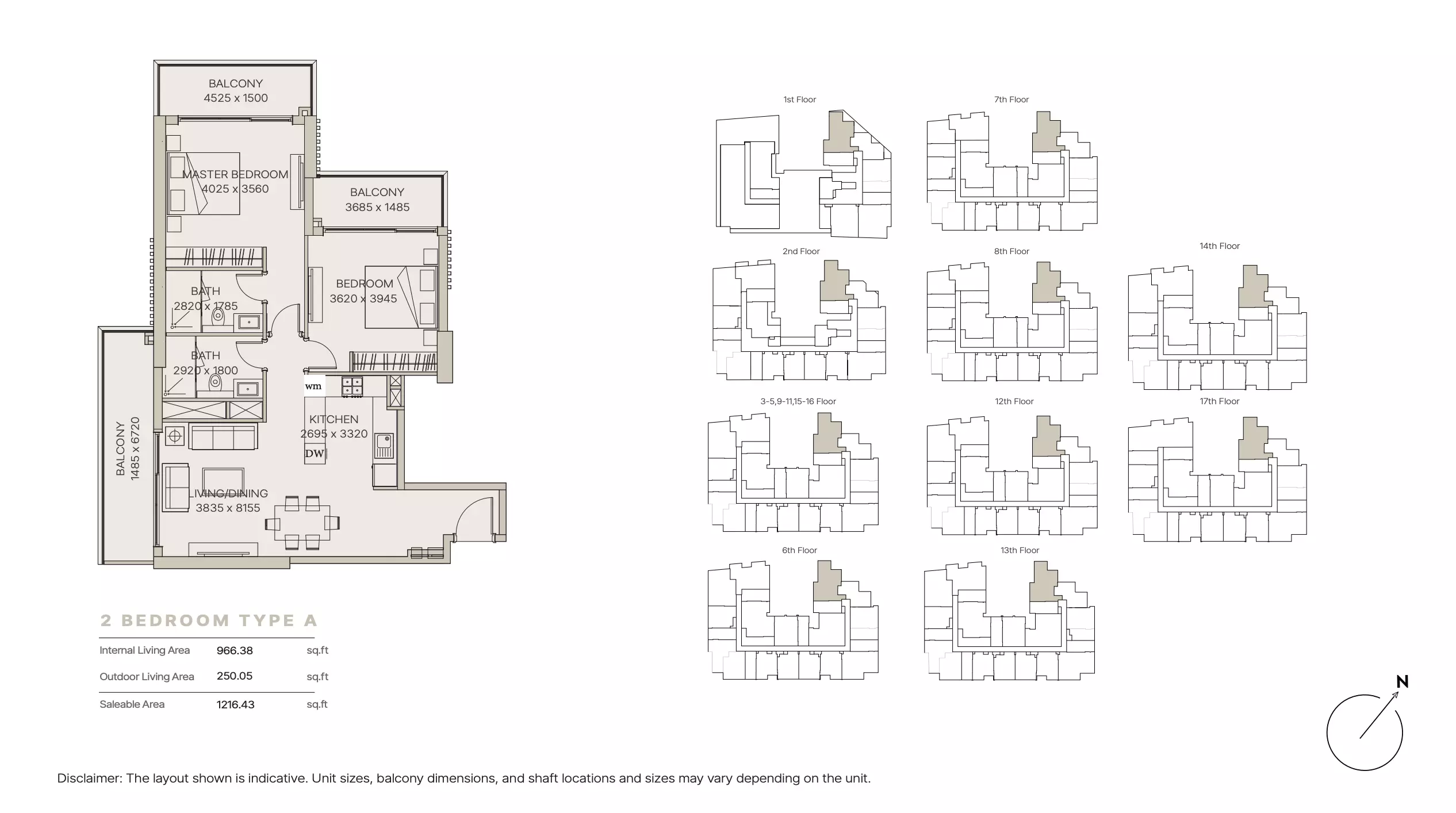 Nirvana Residence Type A, 2 beds