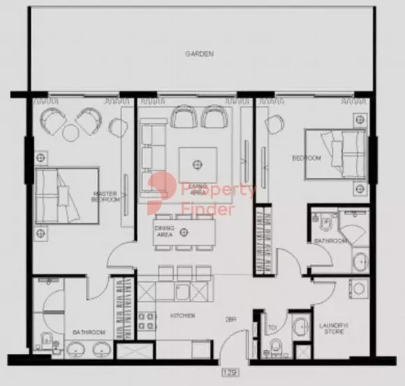 Beverly Boulevard Type A, 2 beds