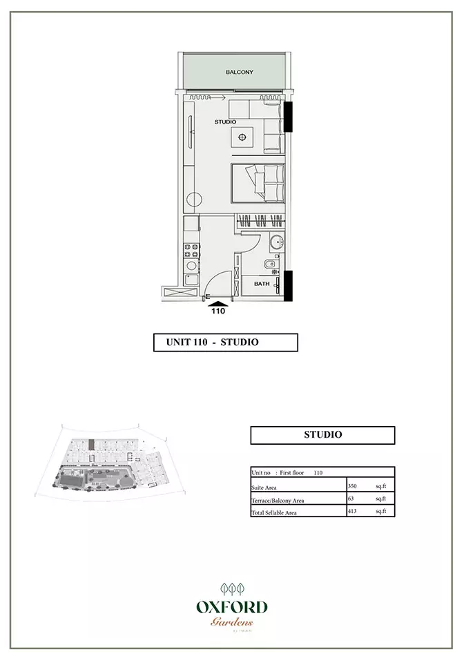 Oxford Gardens Unit 110, studio