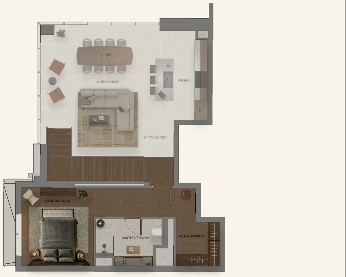 Sei Saadiyat Type 1-Loft, 2 beds