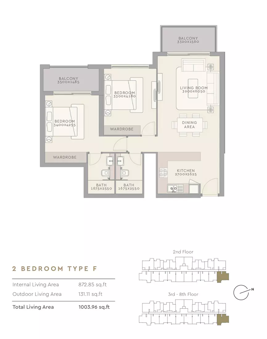 The Haven Type F, 2 beds