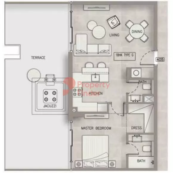 Oxford Terraces By Iman Developers Type C, 1 bed