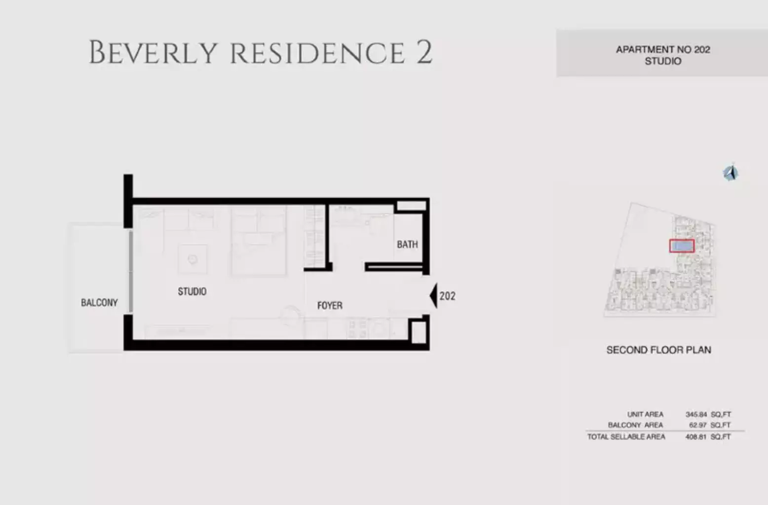 Beverly Residence Phase 2 By HMB Type 5, studio