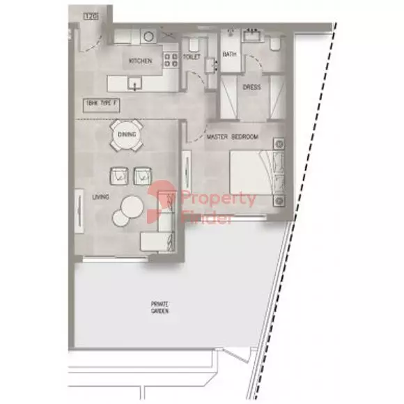 Oxford Terraces By Iman Developers Type F, 1 bed