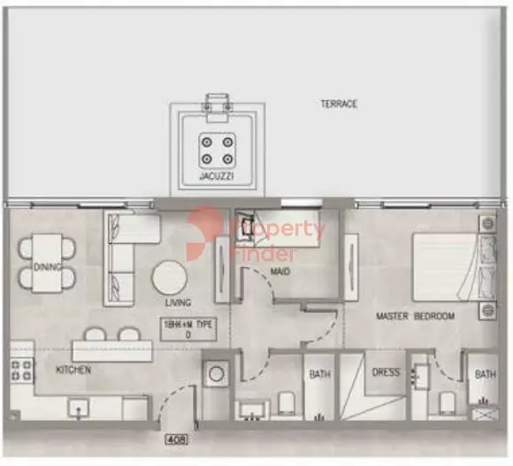 Oxford Terraces By Iman Developers Type D1, 1 bed