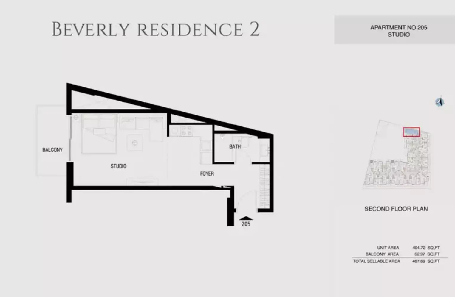 Beverly Residence Phase 2 By HMB Type 7, studio