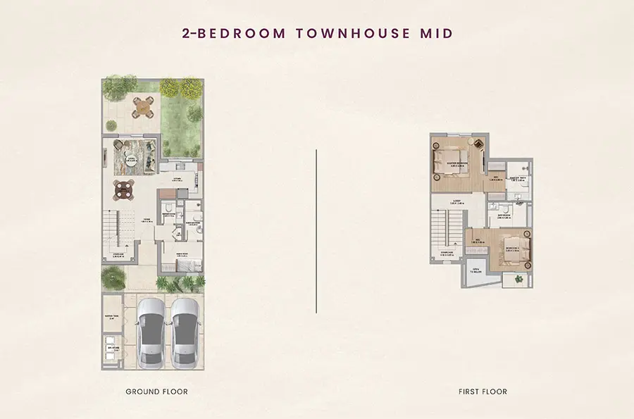 Al Ghadeer Parks Type 1, 2 beds