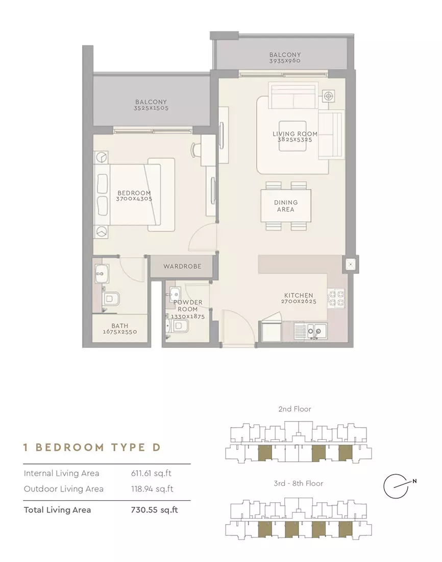 The Haven Type D, 1 bed
