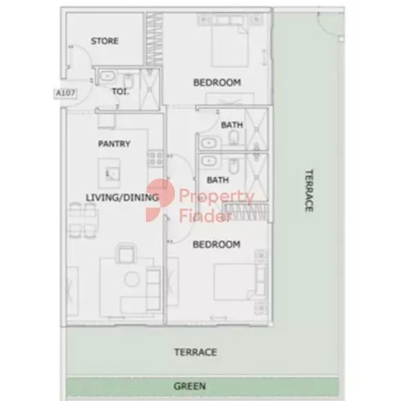 10 Oxford Unit A107, 2 beds
