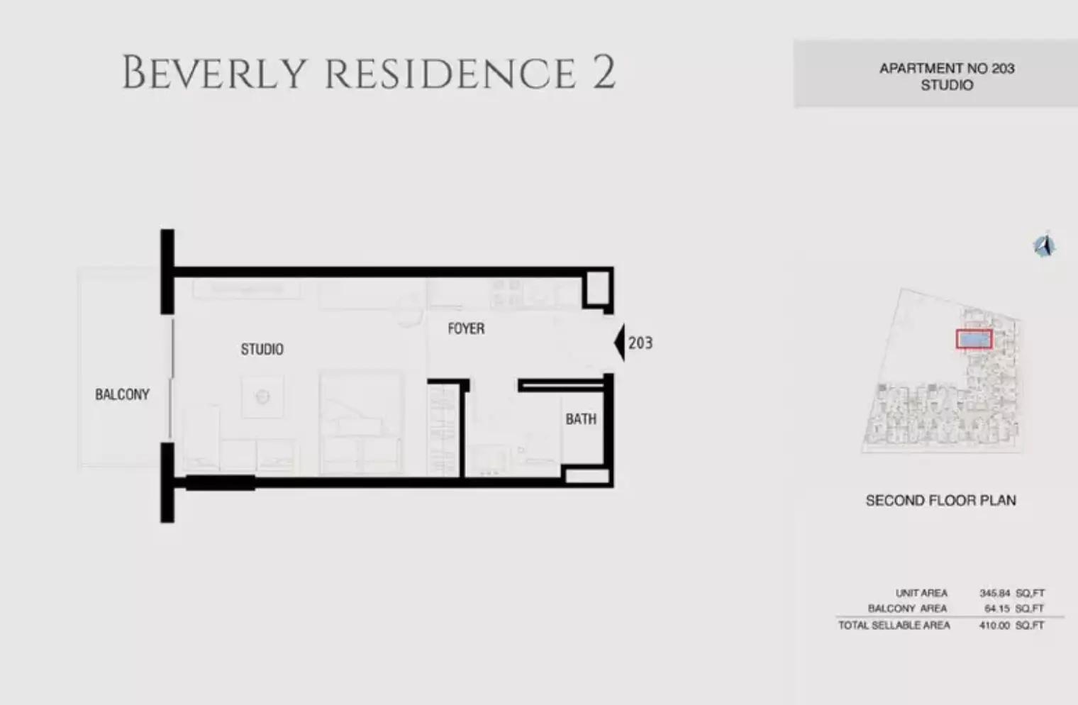 Beverly Residence Phase 2 By HMB Type 6, studio