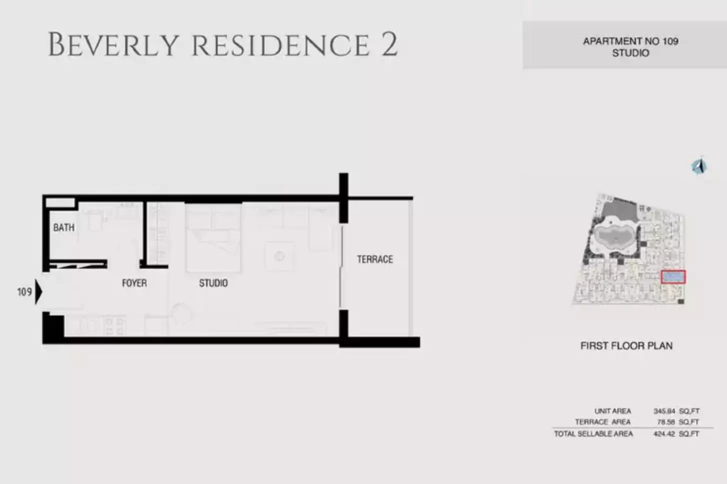 Beverly Residence Phase 2 By HMB Type 3, studio