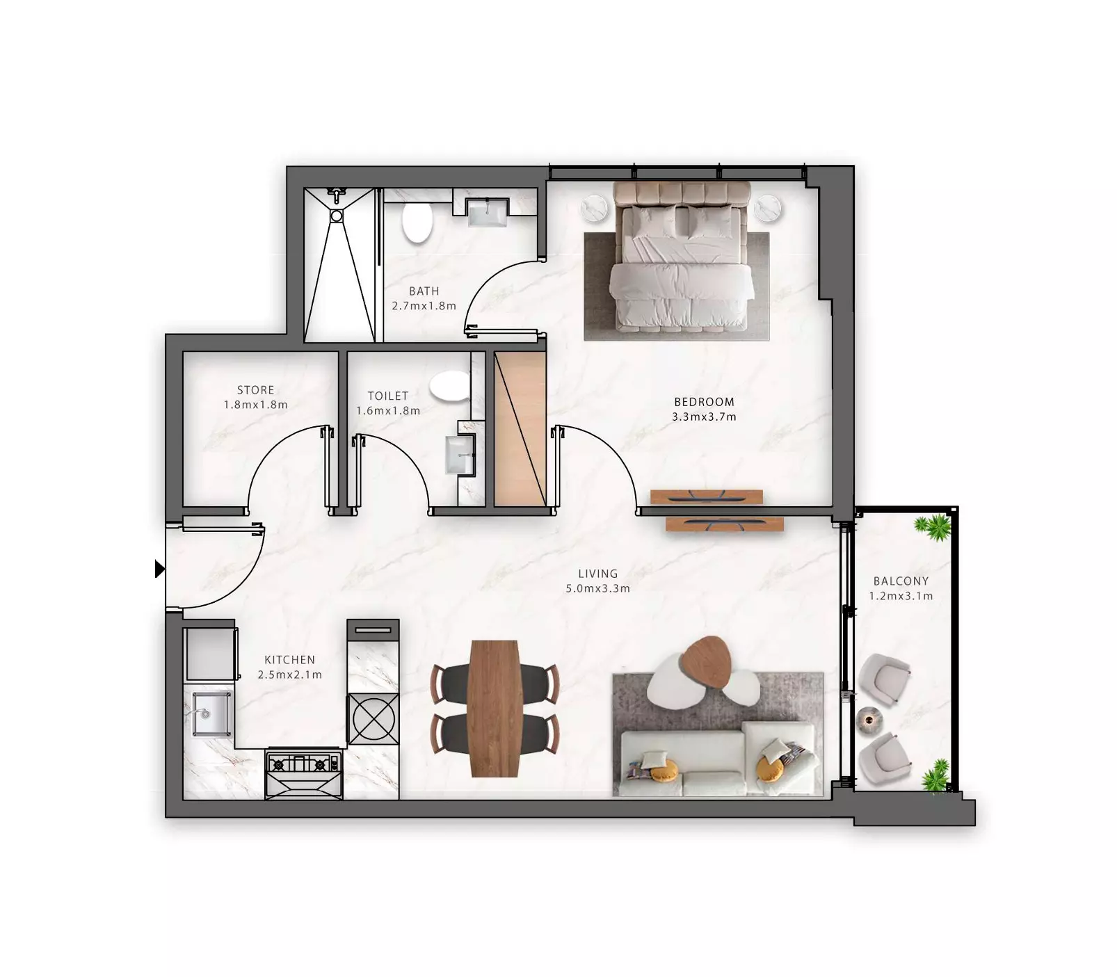 Maison Elysee Phase 3 By Pantheon Type 6, 1 bed
