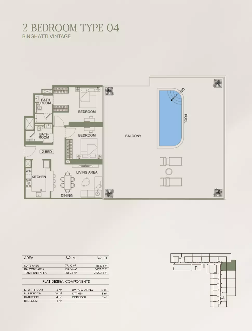Binghatti Vintage Type 04, 2 beds
