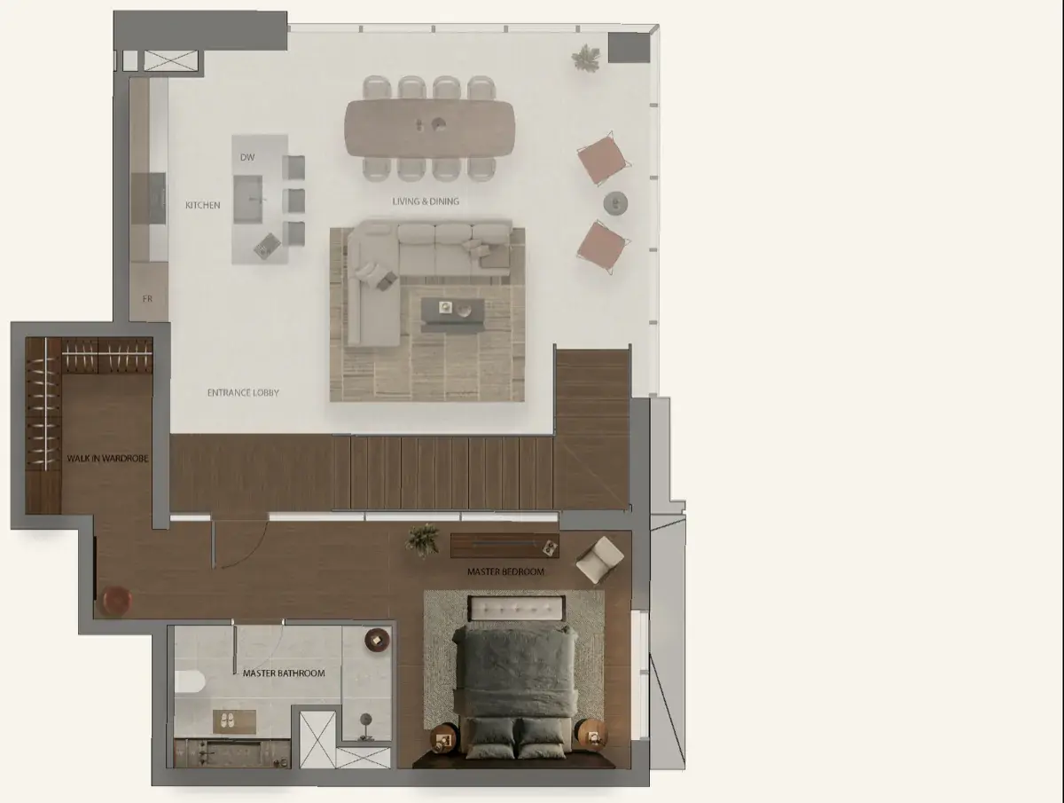Sei Saadiyat Type 2-Loft, 2 beds