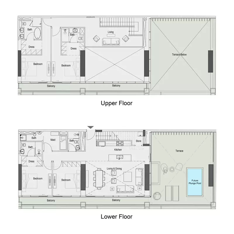 Sierra by Iman Type A, 4 beds
